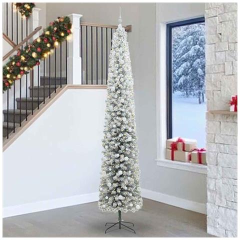 Albero di Natale artificiale con 300 LED Verde 270 cm - Foto 2