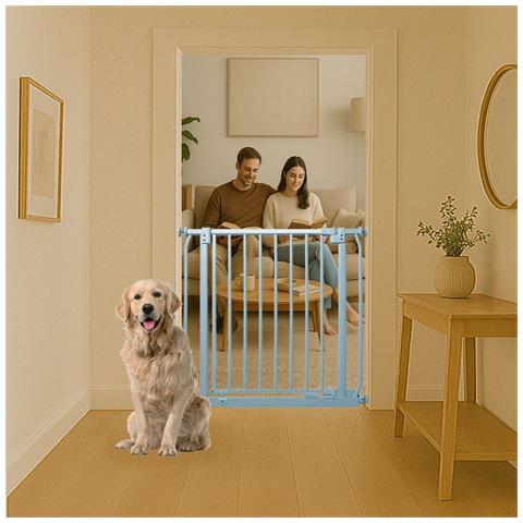 Bettacare Cancelletto Per Cani Elite Extra Alto, 197cm - 206cm, Grigio Opaco, Extra Alto Con 100cm Di Altezza - Foto 2