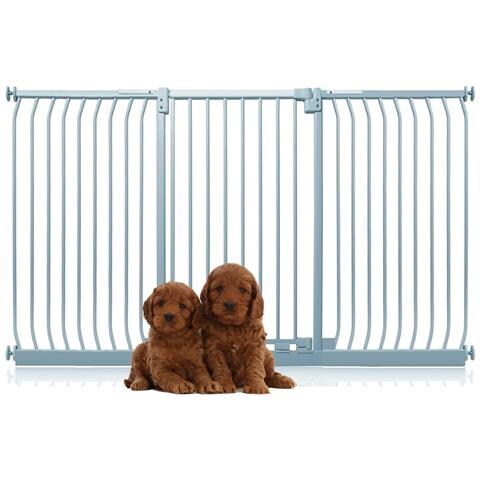 Bettacare Cancelletto Per Cani Elite Extra Alto, 197cm - 206cm, Grigio Opaco, Extra Alto Con 100cm Di Altezza - Foto 1