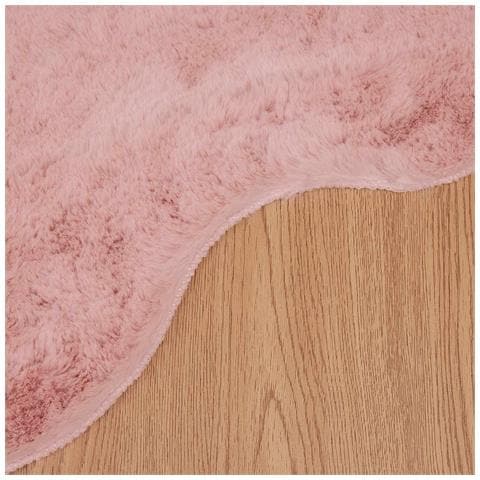 Tappeto in Pelliccia Sintetica di Coniglio Olite Rosa - Foto 9