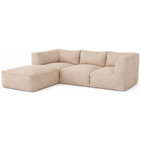 Praiano Salotto Da Giardino Modulare Da 4 Posti Beige In Tessuto Idrorepellente - Foto 1
