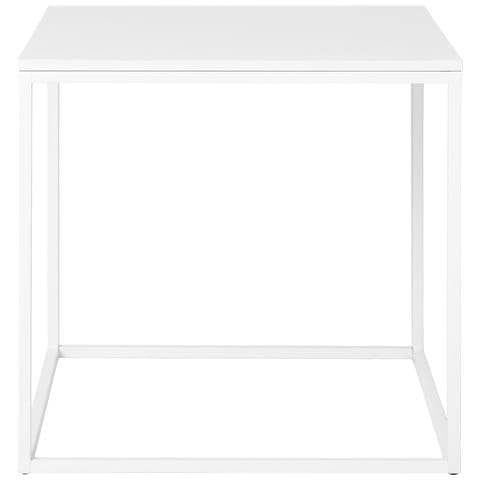 Tavolino D'appoggio Vita Bianco Con Gambe In Metallo — 45×45×45 Cm - Foto 2