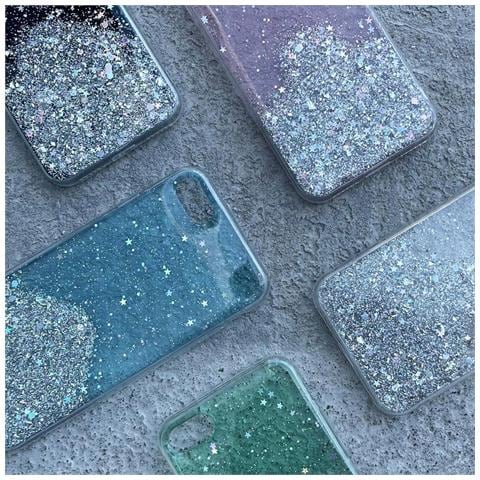 Coperchio Nero Per Iphone 13 Pro Con Glitter Stellari. - Foto 7