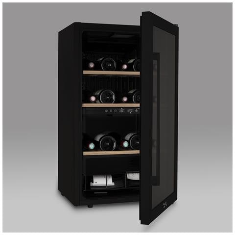 Cantinetta vino CAVCDB32, 32 bottiglie, dual zone, 80 L, regolazione temperatura 5-18°C, nera - Foto 5