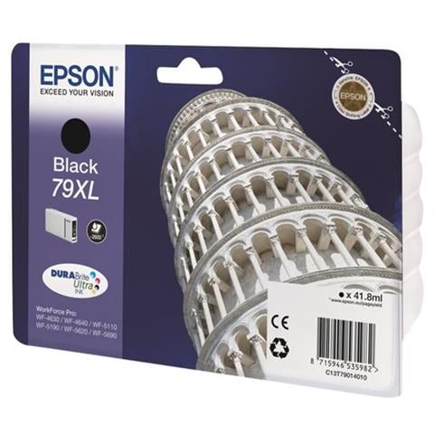 C13T79014010 Cartuccia Ink Originale Nera per WorkForce Pro WF-4630DWF Capacità 260 Pagine - Foto 2