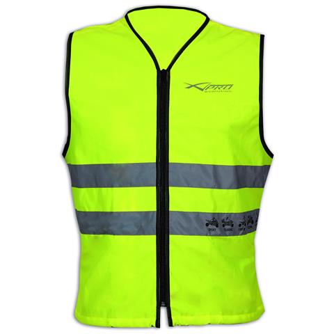 Gilet Alta Visibilita' Cartarinfrangnete Giallo Omologato Moto Auto Fluo L - Foto 3