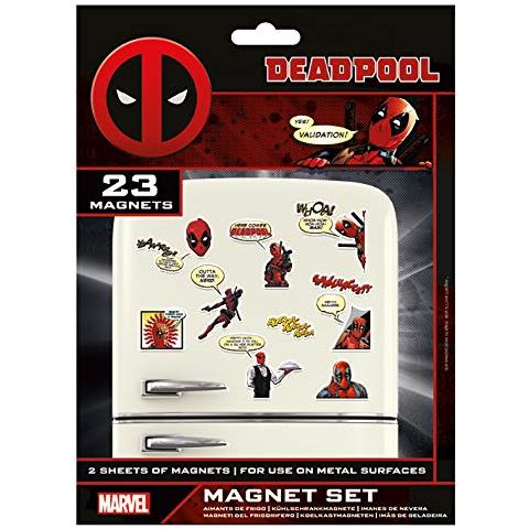 Deadpool Ms65084 Kit Di 23 Magneti (fumetto), Multicolore, 18 X 24 X 0, 3 Centimetri - Foto 1