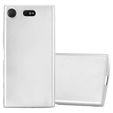 Custodia Compatibile Con Sony Xperia Xz1 Compact In Argento Metallico - Coperchio Protettivo In Silicone Tpu Flessibile - Foto 1