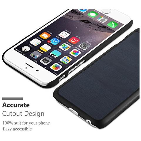 Cadorabo Custodia Compatibile Con Apple Iphone 6 Plus / Iphone 6s Plus In Woody Azzurro - Hard Case Coperchio Di Protezione In Look Legno Contro I Graffi E Gli Urti - Foto 2