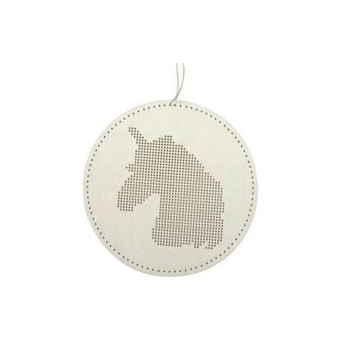 Mobile In Legno Per Ricamare - Unicorno 22 X 22 Cm - Foto 1