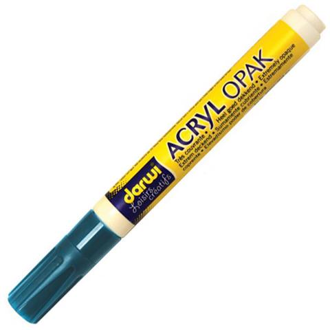 Acryl Marcatore Acrilico Universale Grosso 2mm - 6 Ml - Blu Turchese - Foto 1