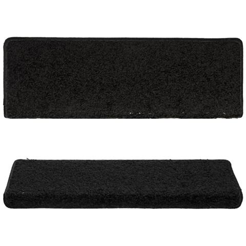 Tappetini per Scale in Moquette 15 pz 65x21x4 cm Neri - Foto 7