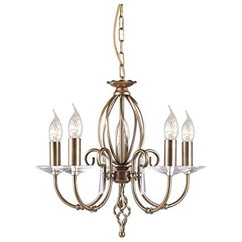 Aegean 5lt Chandelier Aged Brass - Foto 1