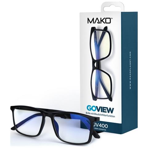 Goview Originali Occhiali Con Filtro Anti Luce Blu Uv400 Unisex Black - Foto 1