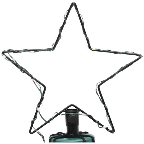 Albero di Natale con Puntale Bianco Caldo 108 LED 180 cm - Foto 9