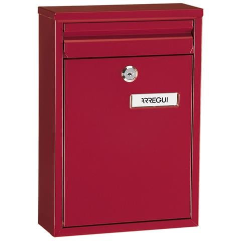 Zaguán E5756 Cassetta Postale Individuale In Acciaio, Cassetta Postale Da Esterno O Raccogliposta, Dimensione S (din A5), Rosso - Foto 1