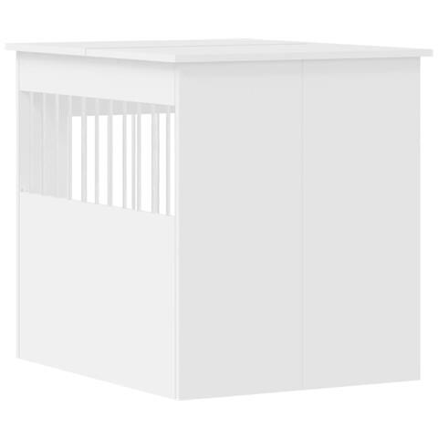 Gabbia Cani Arredamento Bianca 64,5x80x71cm Legno Multistrato - Foto 8