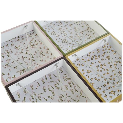 Portatovagliolo Dkd Home Decor Verde Senape Marrone Scuro Metallo Legno Mdf 18 X 18 X 4 Cm (4 Unità) - Foto 3