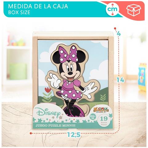 Puzzle Di Legno Per Bambini Disney + 2 Anni 19 Pezzi (12 Unità) - Foto 2