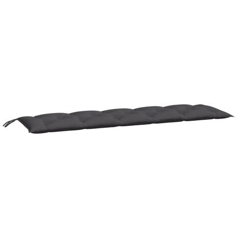 Cuscini Panca Giardino 2pz Antracite 180x50x7cm Tessuto Oxford - Foto 3