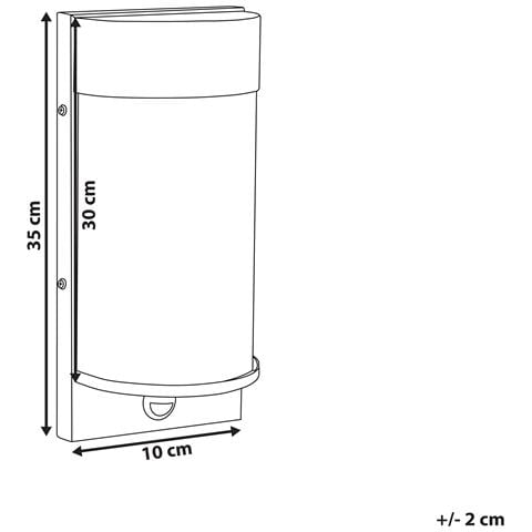 Lampada Da Parete Led Vetro Nero Pheppie - Foto 2