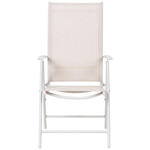Set Di 6 Sedie Da Giardino Alluminio Beige Catania - Foto 2