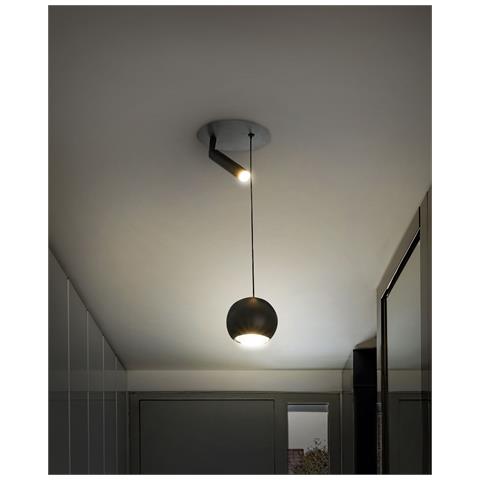 Lampadario A Led Mabole Metallo Nero - Foto 1