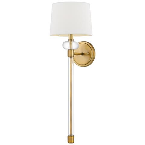 Applique Contemporanea Barbour Acciaio Ottone Anticato 1 Luce E14 - Foto 1