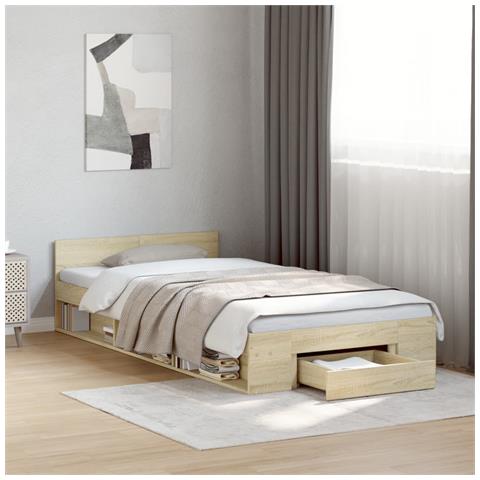 Giroletto Cassetto Rovere Sonoma 100x200 Cm Legno Multistrato - Foto 1