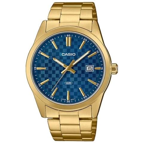 Casio Date Carbon Look Dial Gold Serie - Blue - Foto 1