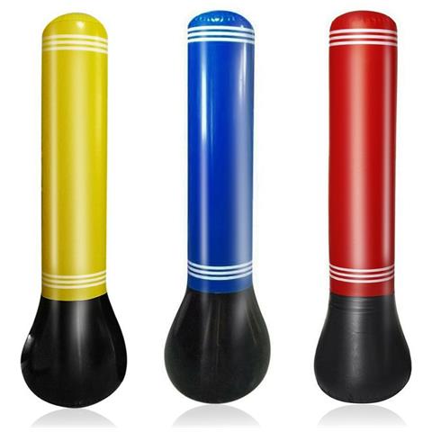 Punching Ball Gonfiabile, Pratica Karate, Boxe. 160 Cm. Colore Casuale, Include 1 Unità. 56x56x160cm. Colore: Casuale - Foto 1