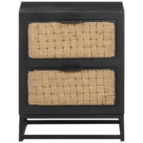 Comodino 40x30x50 Cm In Legno Massello Di Mango - Foto 1