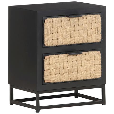 Comodino 40x30x50 Cm In Legno Massello Di Mango - Foto 8