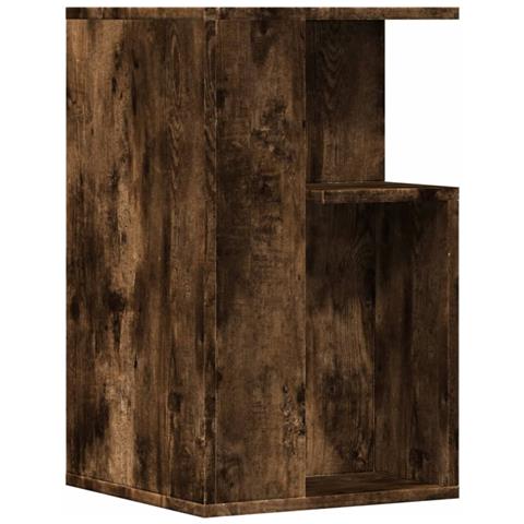 Lusso Casadino -  Tavolino Rovere Fumo 35x35x60 Cm In Legno Multistrato - Foto 1