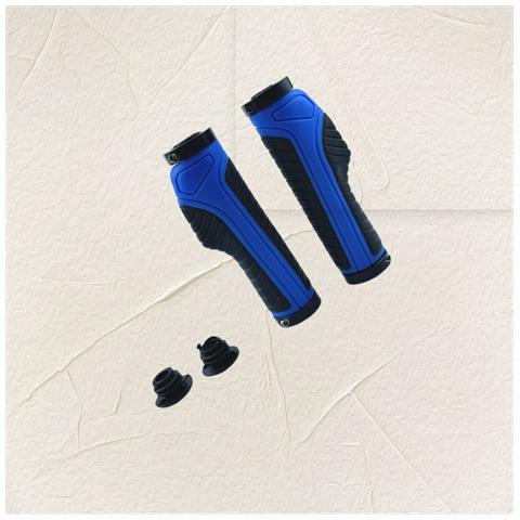 Impugnature Ergonomiche Per Manubrio Bici Con Doppia Chiusura - Blue - Foto 4