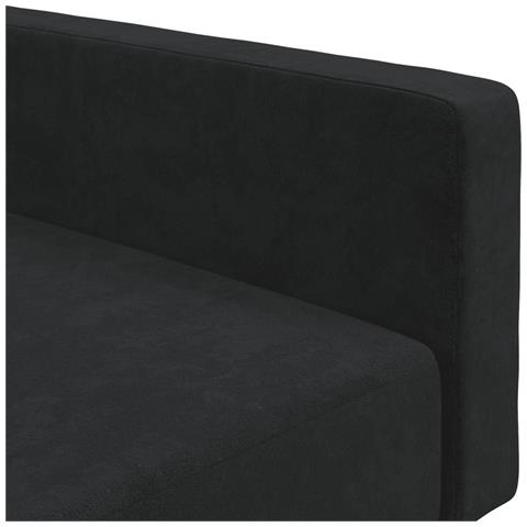 Divano Letto a 2 Posti Nero in Velluto - Foto 9