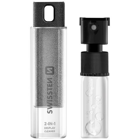 Pulitore Schermo 2-in-1 10ml Con Panno Microfibra Compatto, Grigio - Foto 1