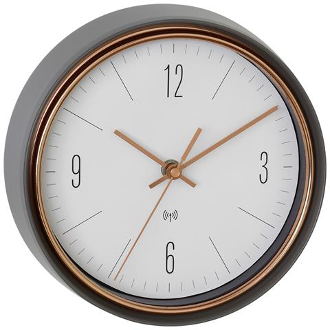 60.3547.10 orologio da parete e da tavolo Orologio atomico Rotondo Grigio - Foto 4