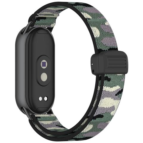 Cinturino Elastico Intrecciato Con Chiusura Magnetica E Punta In Metallo Compatibile Con Xiaomi 10/9/8 - Grigio Multicolor - Foto 3