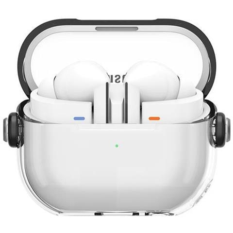 Custodia Trasparente Nera In Pc Tpu Per Auricolari Bluetooth Compatibile Con Samsung Galaxy Buds3/3 Pro - Foto 1