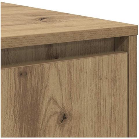 Tavolino da salotto rovere artigianale 80 x 80 x 31 cm - Foto 9