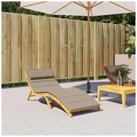 Cuscino per Lettino Tortora 180x60x4 cm in Tessuto Oxford - Foto 2