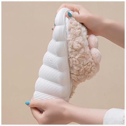 Pantofole Di Cotone Peluche Girasole - Calde, Con Suola Spessa E Antiscivolo Per Interni Per Autunno E Inverno Green 40 - Foto 2