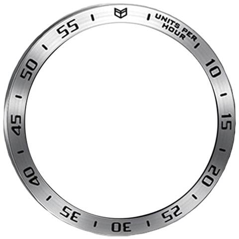 Anello Della Lunetta In Acciaio Inossidabile Compatibile Con Samsung Galaxy Watch8 44mm - Stile E Proteggi Il Tuo Smartwatch Silver + Black - Foto 1