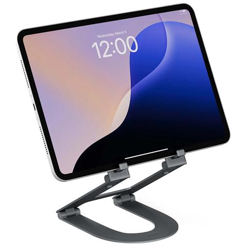 Supporto Curve Mini Slate Da Scrivania Pieghevole E Regolabile Per Tablet E Ipad, Beige - Foto 1
