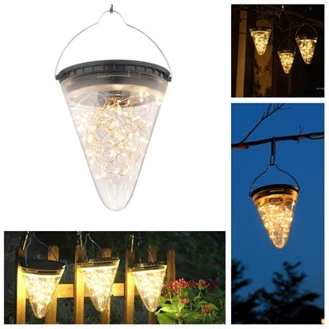 Lampada Solare A Led Da Giardino - Lampada A Sospensione Decorativa Impermeabile Per Cortile Di Villa - Foto 2