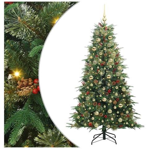 Albero di Natale Artificiale con Rami Pieghevoli Verde 180 cm - Foto 1