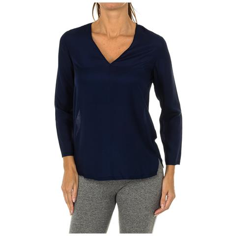 Blusa Da Donna Scollo A V A Maniche Lunghe 3y5h53-5nzsz - Foto 1