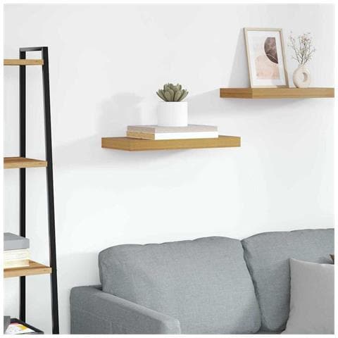 Scaffale da parete Beige 50 x 23 x 4 cm Legno multistrato - Foto 2