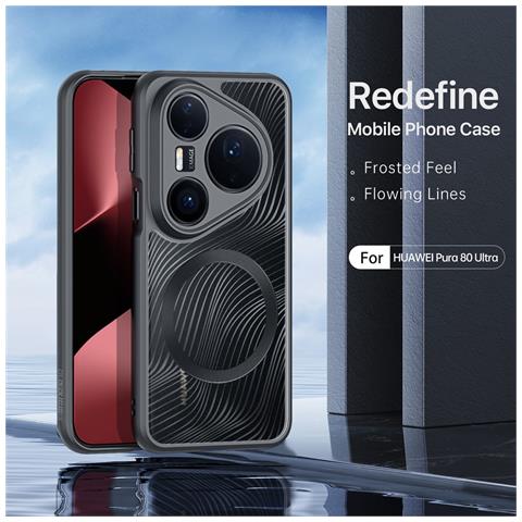 Cover per Pura 80 Ultra - TPU+PC, Nero - Foto 2